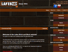 Tablet Screenshot of lakesbrickandblock.com